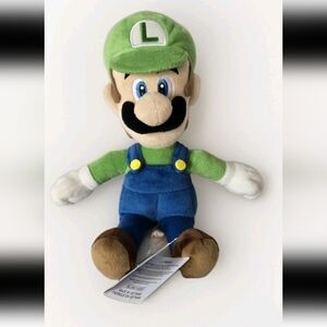 Official Nintendo Super Mario Luigi Soft Plush 10" Collectible Toy New With Tag